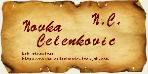 Novka Čelenković vizit kartica